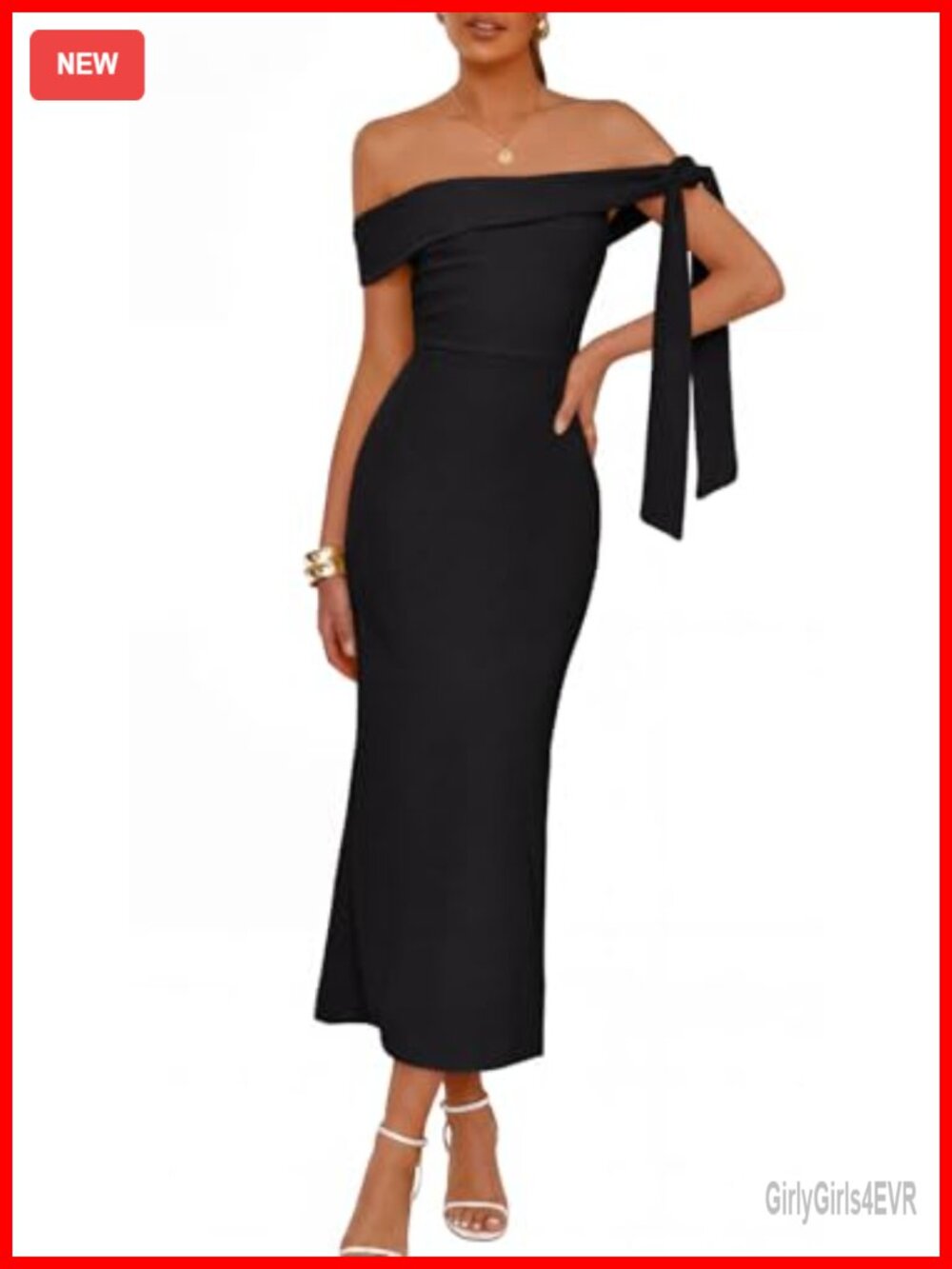 Off Shoulder Bodycon Maxi Dress Sleeveless Wedding Guest Cocktail